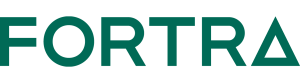 Fortra logo in dark teal green text with a triangle replacing the letter A in "FORTRA"